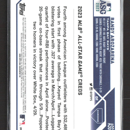 2023 Topps Chrome Randy Arozarena #ASGC-19
