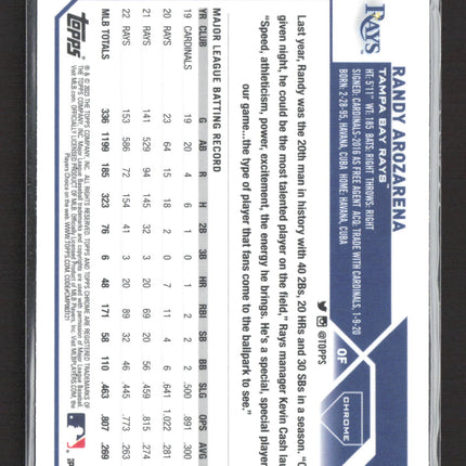 2023 Topps Chrome Randy Arozarena #59