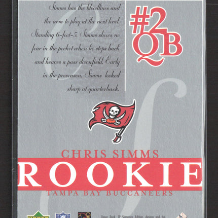 2003 Upper Deck SP Signature Edition Chris Simms #199 101/250