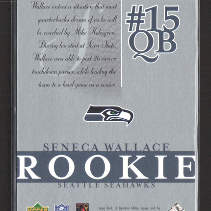 2003 Upper Deck SP Signature Edition Seneca Wallace #198 116/250