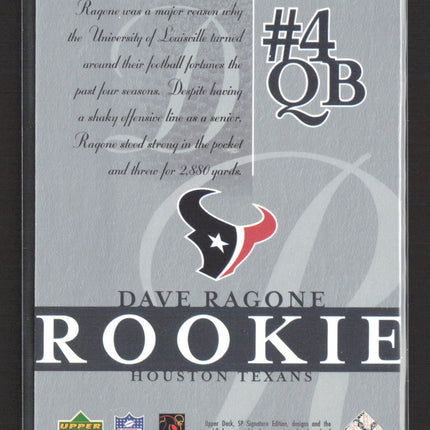 2003 Upper Deck SP Signature Edition Dave Ragone #197 242/250