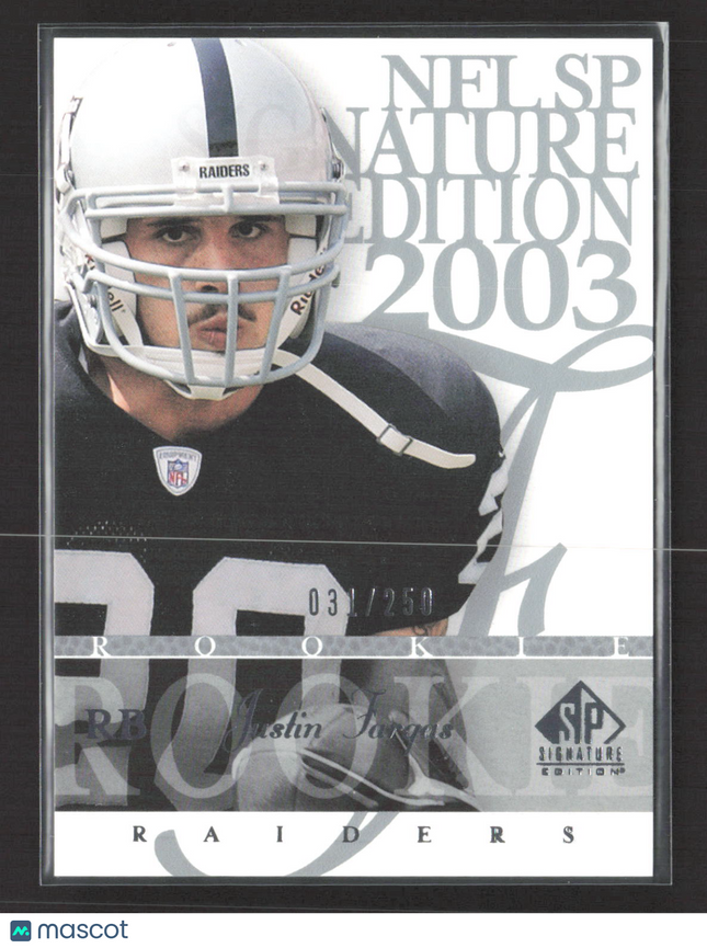 2003 Upper Deck SP Signature Edition Justin Fargas #194 031/250