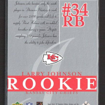 2003 Upper Deck SP Signature Edition Larry Johnson #192 127/250