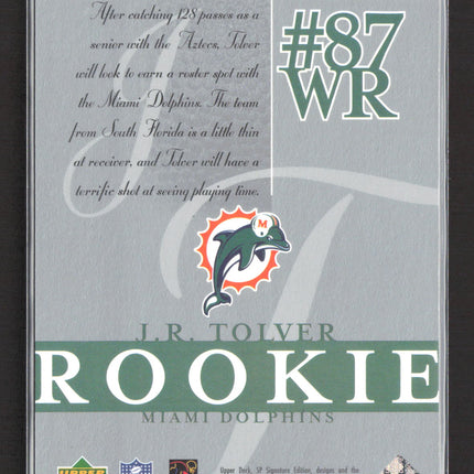 2003 Upper Deck SP Signature Edition J.R. Tolver #181 160/250
