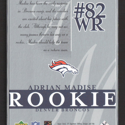 2003 Upper Deck SP Signature Edition Adrian Madise #180 227/250