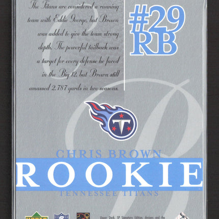 2003 Upper Deck SP Signature Edition Chris Brown #171 64/250