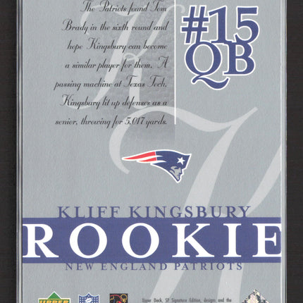 2003 Upper Deck SP Signature Edition Kliff Kingsbury #165 125/750