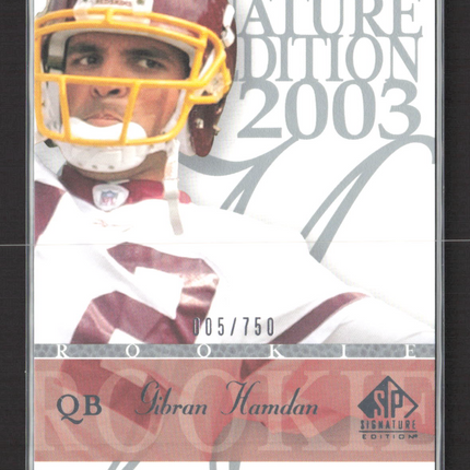 2003 Upper Deck SP Signature Edition Gibran Hamdan #164 005/750