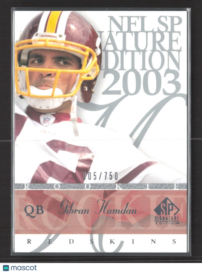 2003 Upper Deck SP Signature Edition Gibran Hamdan #164 005/750