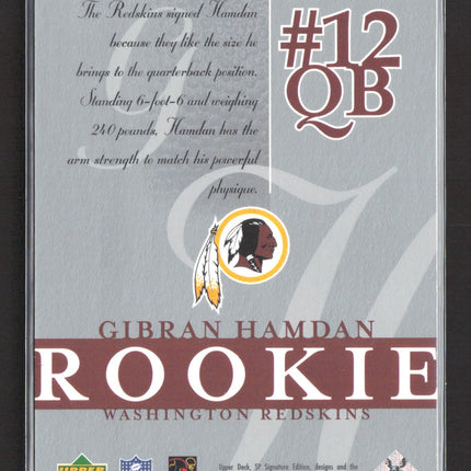 2003 Upper Deck SP Signature Edition Gibran Hamdan #164 005/750