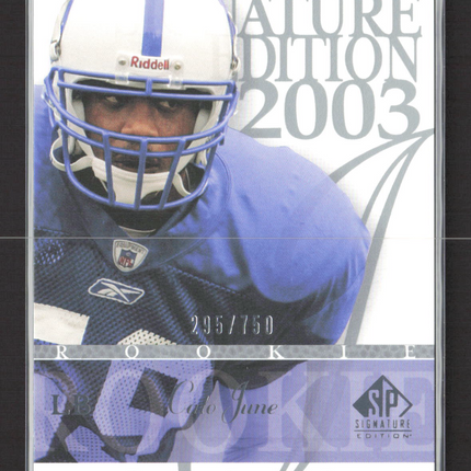 2003 Upper Deck SP Signature Edition Cato June #160 295/750