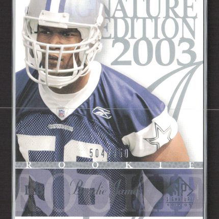 2003 Upper Deck SP Signature Edition Bradie James #156 /750