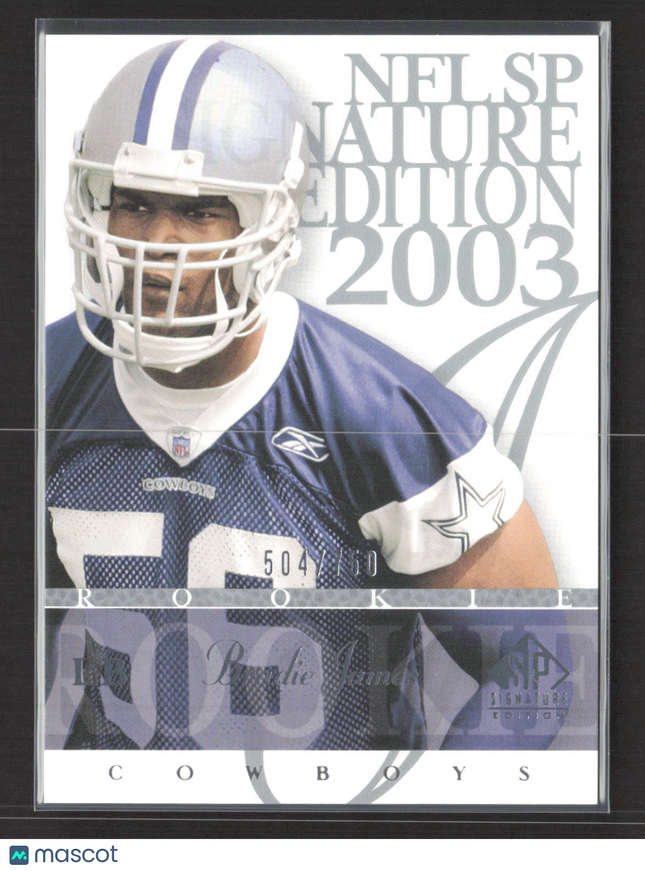 2003 Upper Deck SP Signature Edition Bradie James #156 /750