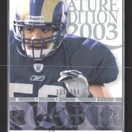 2003 Upper Deck SP Signature Edition Pisa Tinoisamoa #154 317/750