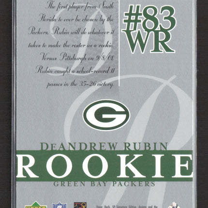 2003 Upper Deck SP Signature Edition DeAndrew Rubin #153 152/750