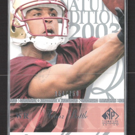 2003 Upper Deck SP Signature Edition Arnaz Battle #152 154/750