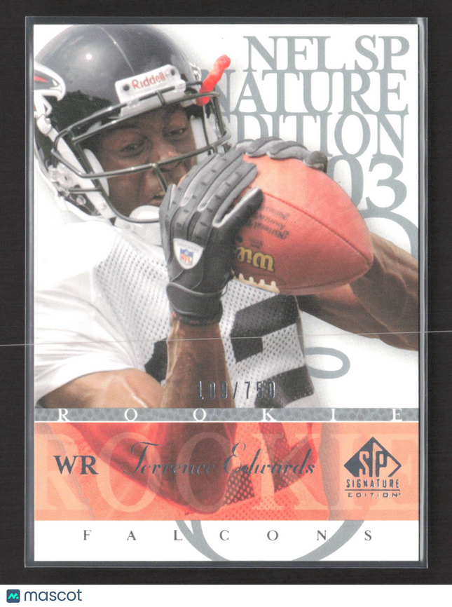 2003 Upper Deck SP Signature Edition Terrence Edwards #151 109/750