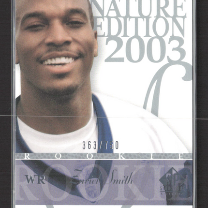 2003 Upper Deck SP Signature Edition Zuriel Smith #150 363/750