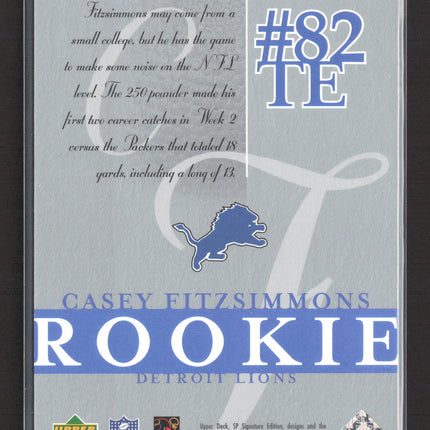 2003 Upper Deck SP Signature Edition Casey Fitzsimmons #147 /750