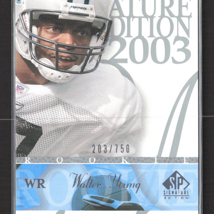 2003 Upper Deck SP Signature Edition Walter Young #146 203/750
