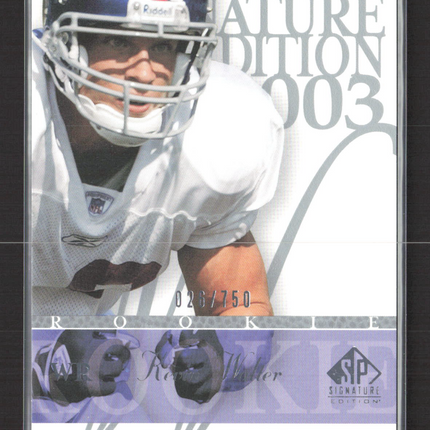 2003 Upper Deck SP Signature Edition Kevin Walter #144 026/750
