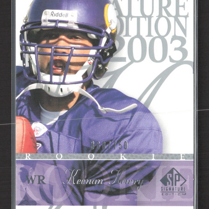 2003 Upper Deck SP Signature Edition Keenan Howry #143 /750