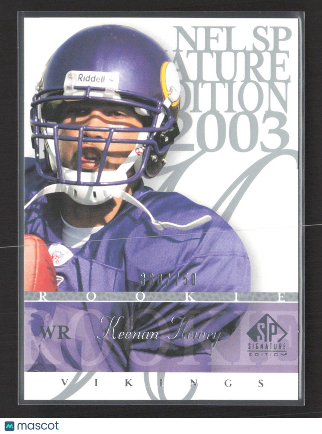 2003 Upper Deck SP Signature Edition Keenan Howry #143 /750