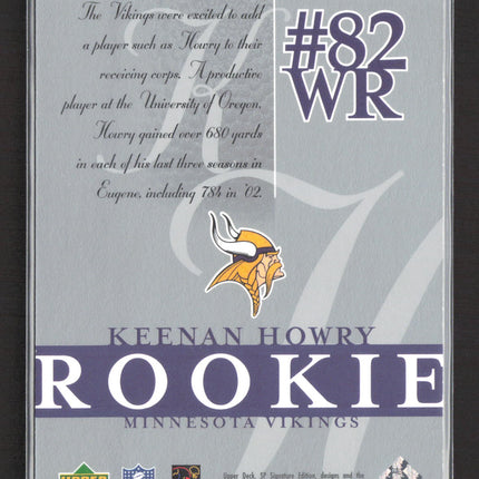 2003 Upper Deck SP Signature Edition Keenan Howry #143 /750