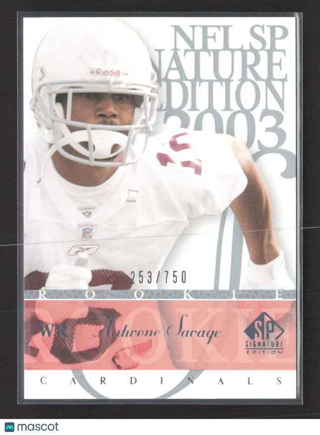2003 Upper Deck SP Signature Edition Antwone Savage #142 253/750