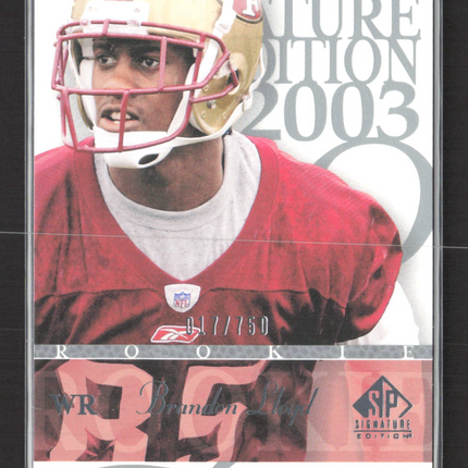 2003 Upper Deck SP Signature Edition Brandon Lloyd #139 017/750