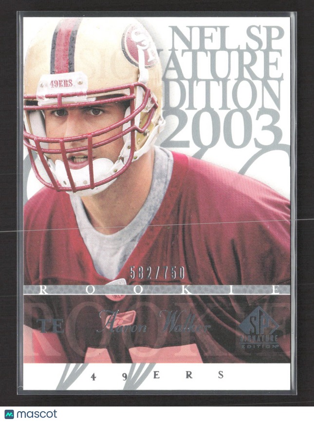 2003 Upper Deck SP Signature Edition Aaron Walker #138 582/750