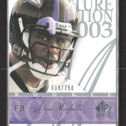 2003 Upper Deck SP Signature Edition Ovie Mughelli #136 039/750