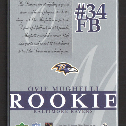 2003 Upper Deck SP Signature Edition Ovie Mughelli #136 039/750