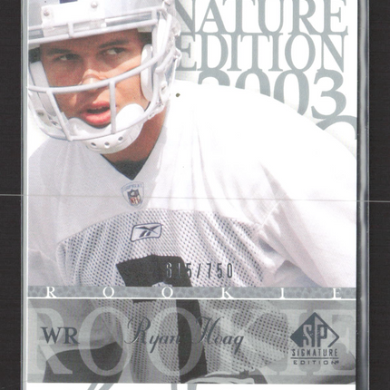 2003 Upper Deck SP Signature Edition Ryan Hoag #131 /750