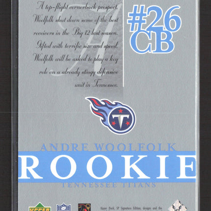 2003 Upper Deck SP Signature Edition Andre Woolfolk #125 054/750
