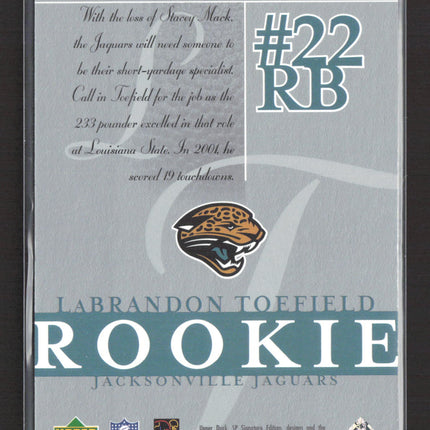 2003 Upper Deck SP Signature Edition LaBrandon Toefield #114 164/750