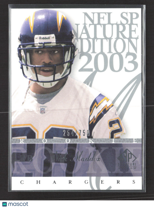 2003 Upper Deck SP Signature Edition Nick Maddox #113 /750