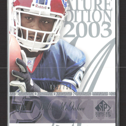 2003 Upper Deck SP Signature Edition Willis McGahee #112 025/750