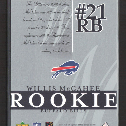 2003 Upper Deck SP Signature Edition Willis McGahee #112 025/750