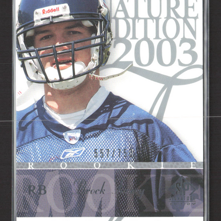 2003 Upper Deck SP Signature Edition Brock Forsey #111 557/750
