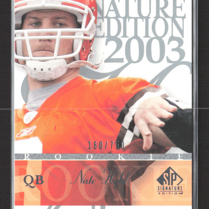 2003 Upper Deck SP Signature Edition Nate Hybl #103 160/750