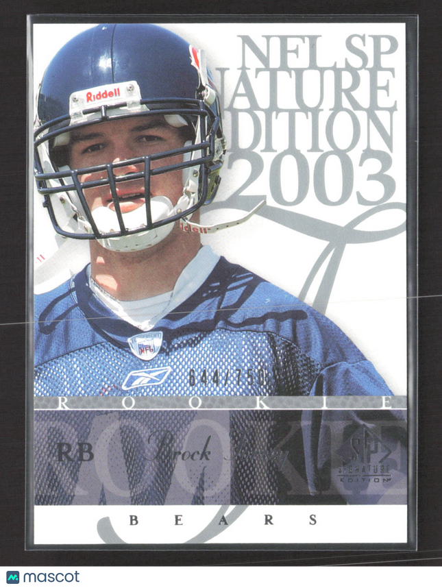 2003 Upper Deck SP Signature Edition Brock Forsey #111 /750