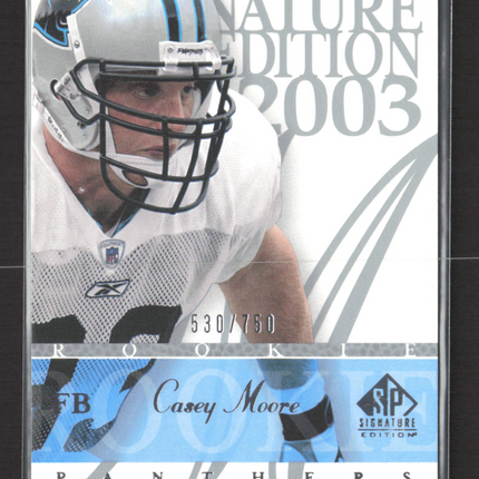 2003 Upper Deck SP Signature Edition Casey Moore #109 530/750