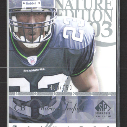 2003 Upper Deck SP Signature Edition Marcus Trufant #119 481/750