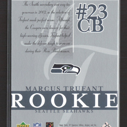 2003 Upper Deck SP Signature Edition Marcus Trufant #119 481/750
