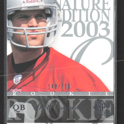 2003 Upper Deck SP Signature Edition Brett Engemann #105 548/750