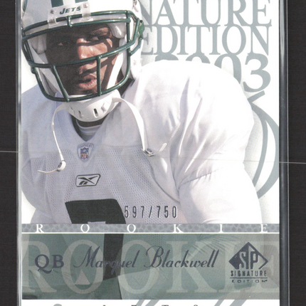 2003 Upper Deck SP Signature Edition Marquel Blackwell #104 597/750