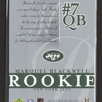 2003 Upper Deck SP Signature Edition Marquel Blackwell #104 597/750