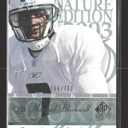 2003 Upper Deck SP Signature Edition Marquel Blackwell #104 366/750