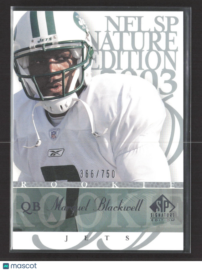 2003 Upper Deck SP Signature Edition Marquel Blackwell #104 366/750